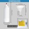 Jaqcard Soda Ash (1lb) - Dye Fixer - Includes 8oz Tie Dye Squeeze Bottles (6Pk) with 2